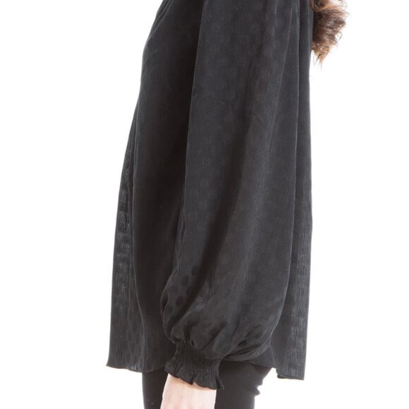 Max Studio Sheer Black Polka Dot Blouse – Feminine & Flowy - Picture 13 of 13